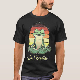 Frog Yoga Meditation Pilates Animal Toad Zen T-Shirt