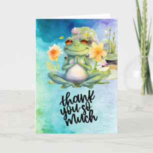 Frog Yoga thank you so much Card