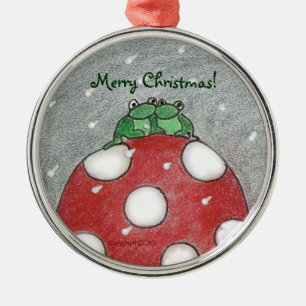 frogee Christmas :-) Metal Tree Decoration