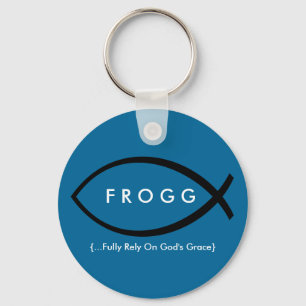 FROGG (Fully Rely On God's Grace) Keychain