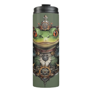 Froggie Frog Steampunk Design, Thermal Tumbler