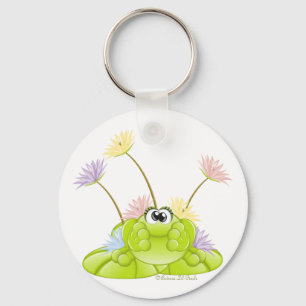 Froggie n Lilies Key Ring