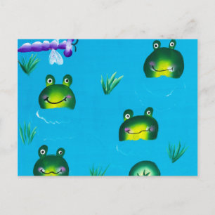 FROGGIE POND Postcard