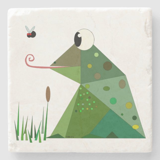Froggie Stone Coaster (Front)