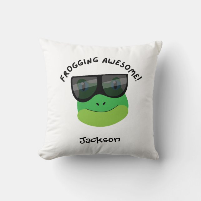 Frogging Awesome Cushion (Front)