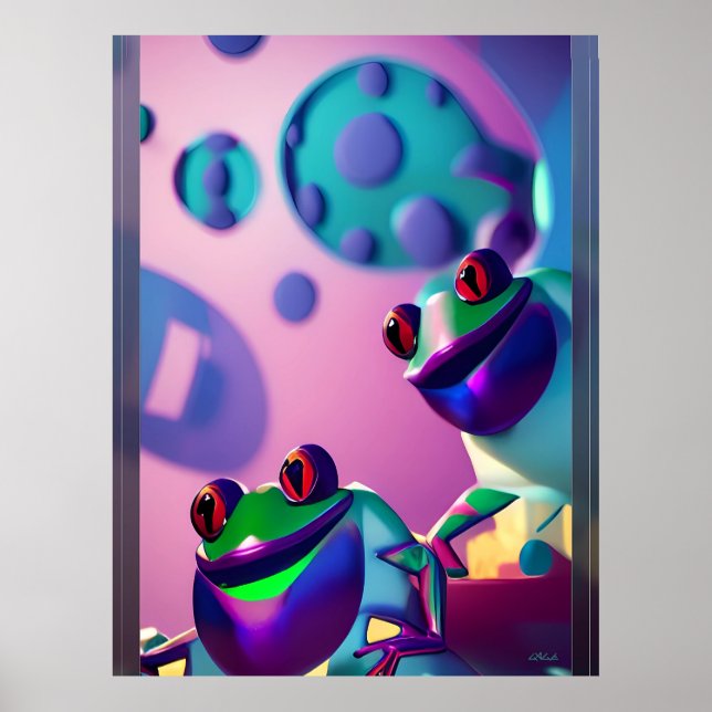 Froggled Ken Gauge Fantasy Frog Poster (Front)