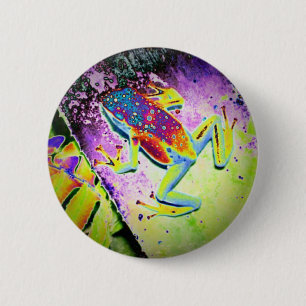 Froggy 6 Cm Round Badge
