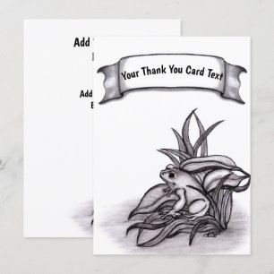 Froggy , Add Your Text Thank You Card