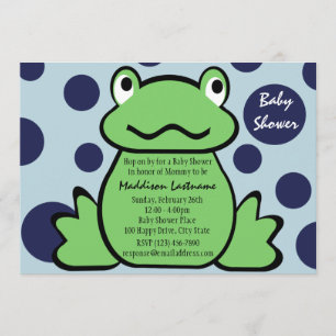 Froggy Baby Shower Invitation