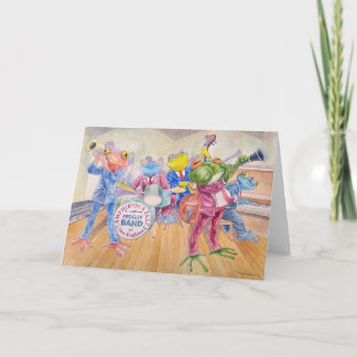 "Froggy Band" Greeting Card