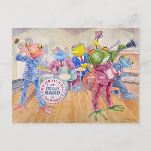 "Froggy Band" Postcard
