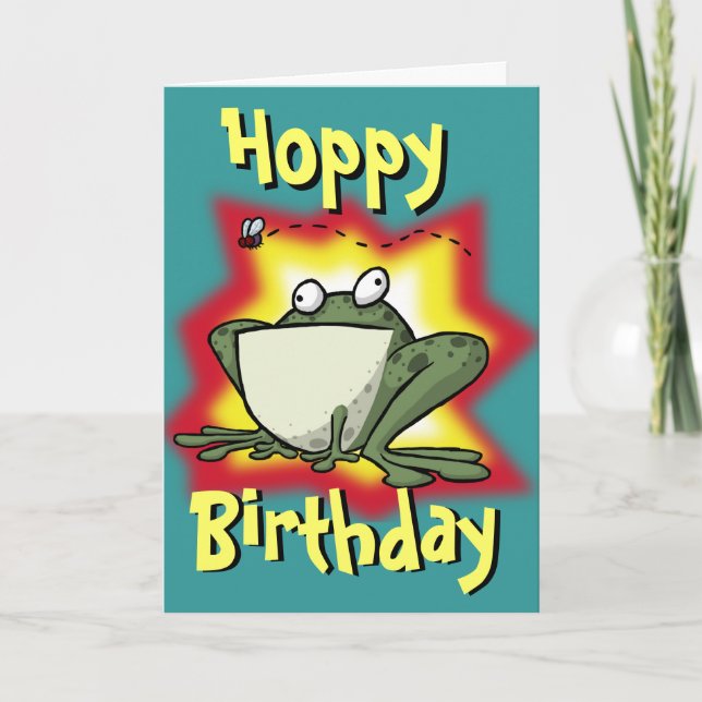 Froggy Birthday Card (Front)