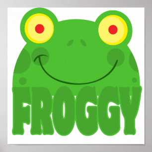 FROGGY CARTOON POSTER