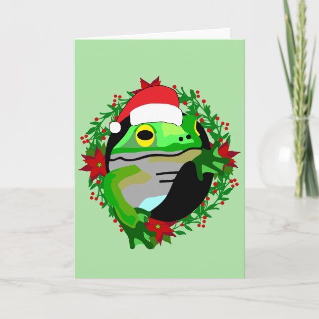 Froggy Christmas   Card (Front)