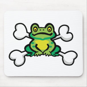 froggy frog Skull and Crossbones Mouse Mat