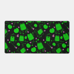 Froggy fun desk mat