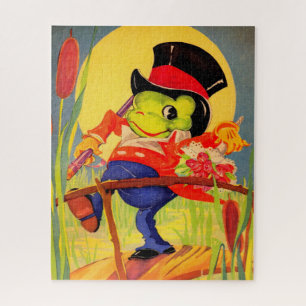 Froggy gone a-courtin’ jigsaw puzzle
