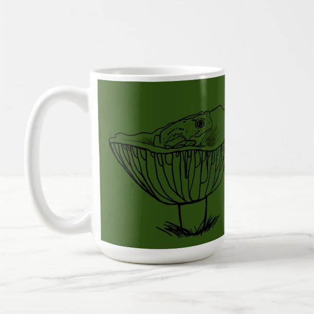 Froggy on a Mushroom Coffee Mug (Left)