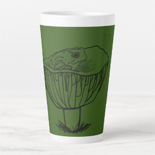 Froggy on a Mushroom Latte Mug