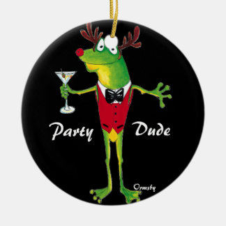 Froggy Party Dude ornament