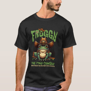 Froggy Sheriff Frog Cowboy Vintage Old West Gift I T-Shirt