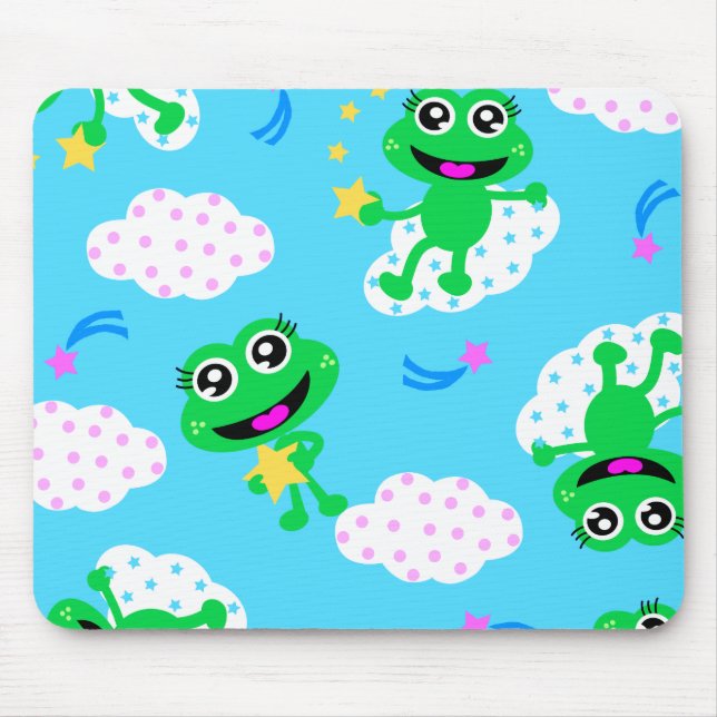 froggy star allover mouse mat (Front)