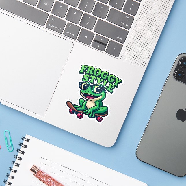 Froggy Style Sticker (Laptop w/ iPhone)