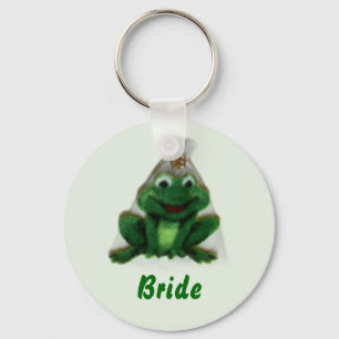 Froggy Wedding Bride Keyring