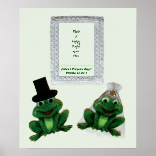 Froggy Wedding Poster / Display (Front)