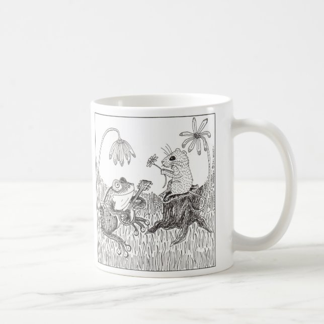 Froggy Went A-Courtin' Coffee Mug (Right)