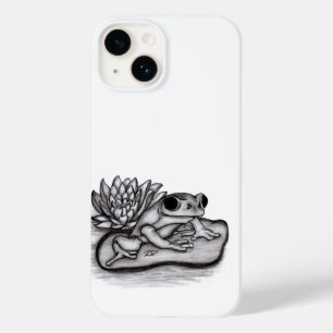 Froggy with Lotus Flower Case-Mate iPhone 14 Case