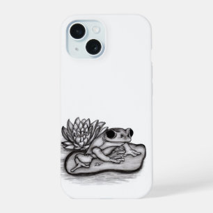 Froggy with Lotus Flower iPhone 15 Case