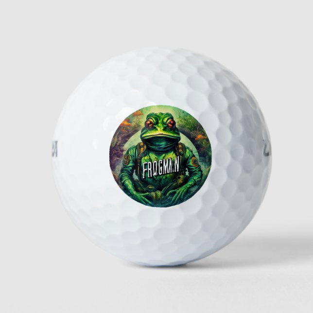 Frogman Golf Balls - Pack of 3 (Front)