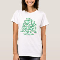 Frogs Abstract Green Line Art Personalised 