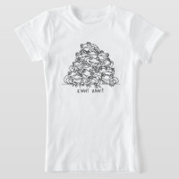 Frogs Abstract Line Art Personalised 