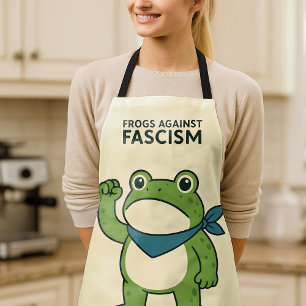 Frogs Against Fascism Portland Frog Protest Apron