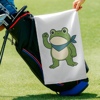 Frogs Against Fascism Portland Frog Protest Golf Towel