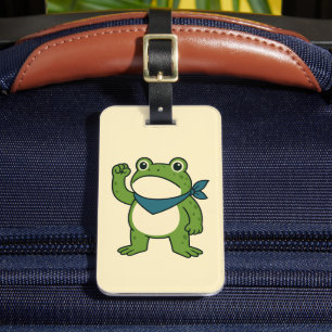 Frogs Against Fascism Portland Frog Protest Luggage Tag