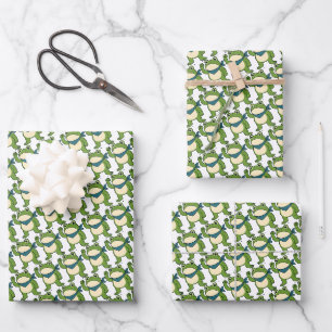 Frogs Against Fascism Portland Frog Protest Wrapping Paper Sheet