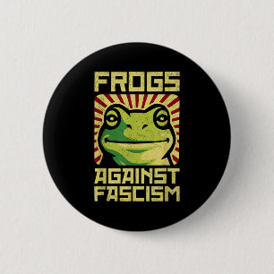 Frogs Against Fascism Protest Democracy Frogtifa L 6 Cm Round Badge