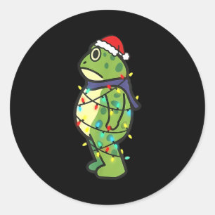 Frogs Against Fascism Rtland Frog Protest Christma Classic Round Sticker