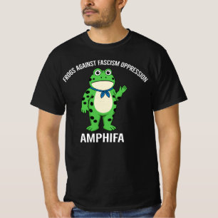 Frogs Against Fascist Oppression AMPHIFA Funny Pro T-Shirt