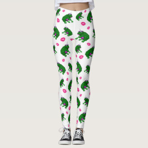 Frogs And Kisses Ladies Leggings