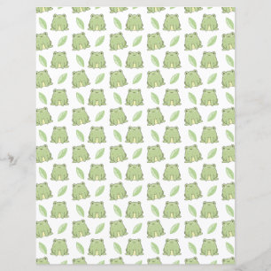 Frogs And Leaves Scrapbook