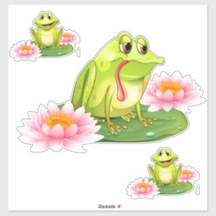 Frogs and lilies  