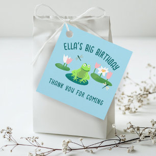 Frogs and Lily Pads Cute Birthday Kids GIFT  Favour Tags