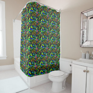 Frogs and Party Shower Curtain