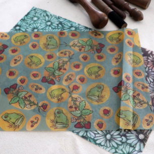 Frogs and Strawberries                             Tissue Paper