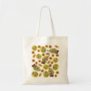 Frogs and Strawberries                             Tote Bag