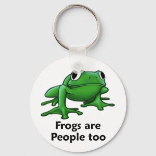 Frogs are people too key ring